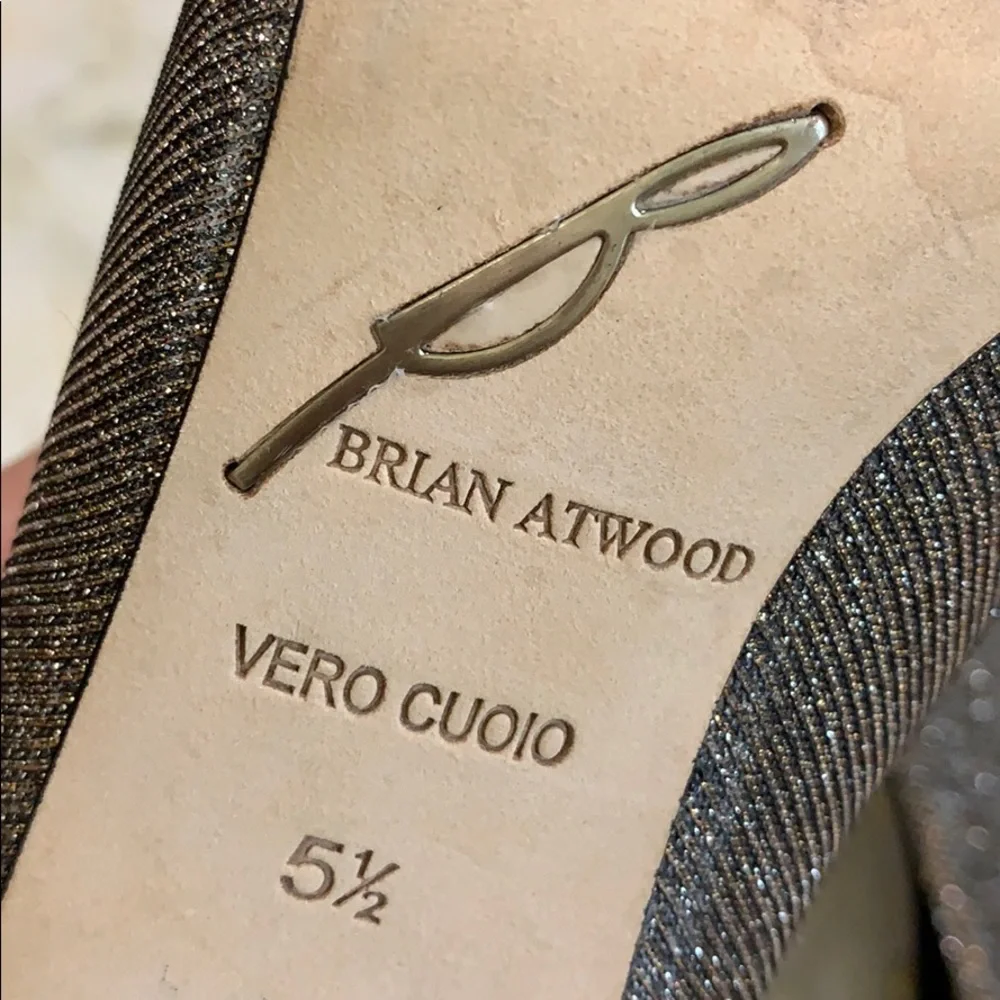 Brian Atwood Liese Metallic Ankle strap heels - Picture 7 of 7